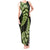 Green New Zealand Paisley Silver Fern Tank Maxi Dress Aotearoa Maori LT14 Women Green - Polynesian Pride