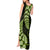 Green New Zealand Paisley Silver Fern Tank Maxi Dress Aotearoa Maori LT14 - Polynesian Pride