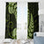 Green New Zealand Paisley Silver Fern Window Curtain Aotearoa Maori LT14 - Polynesian Pride