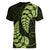 Green New Zealand Paisley Silver Fern Women V Neck T Shirt Aotearoa Maori LT14 - Polynesian Pride