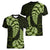 Green New Zealand Paisley Silver Fern Women V Neck T Shirt Aotearoa Maori LT14 - Polynesian Pride