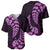 Purple New Zealand Paisley Silver Fern Baseball Jersey Aotearoa Maori LT14 - Polynesian Pride