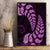 Purple New Zealand Paisley Silver Fern Canvas Wall Art Aotearoa Maori LT14 - Polynesian Pride