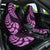 Purple New Zealand Paisley Silver Fern Car Seat Cover Aotearoa Maori LT14 One Size Purple - Polynesian Pride