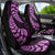 Purple New Zealand Paisley Silver Fern Car Seat Cover Aotearoa Maori LT14 - Polynesian Pride