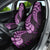 Purple New Zealand Paisley Silver Fern Car Seat Cover Aotearoa Maori LT14 - Polynesian Pride