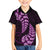 Purple New Zealand Paisley Silver Fern Family Matching Long Sleeve Bodycon Dress and Hawaiian Shirt Aotearoa Maori LT14 Son's Shirt Purple - Polynesian Pride