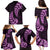 Purple New Zealand Paisley Silver Fern Family Matching Puletasi Dress and Hawaiian Shirt Aotearoa Maori LT14 - Polynesian Pride