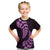 Purple New Zealand Paisley Silver Fern Kid T Shirt Aotearoa Maori LT14 Purple - Polynesian Pride