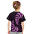 Purple New Zealand Paisley Silver Fern Kid T Shirt Aotearoa Maori LT14 - Polynesian Pride