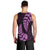 Purple New Zealand Paisley Silver Fern Men Tank Top Aotearoa Maori LT14 - Polynesian Pride