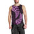 Purple New Zealand Paisley Silver Fern Men Tank Top Aotearoa Maori LT14 - Polynesian Pride