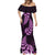 Purple New Zealand Paisley Silver Fern Mermaid Dress Aotearoa Maori LT14 - Polynesian Pride