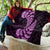 Purple New Zealand Paisley Silver Fern Quilt Aotearoa Maori LT14 - Polynesian Pride