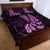 Purple New Zealand Paisley Silver Fern Quilt Bed Set Aotearoa Maori LT14 - Polynesian Pride