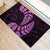 Purple New Zealand Paisley Silver Fern Rubber Doormat Aotearoa Maori LT14 - Polynesian Pride