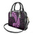 Purple New Zealand Paisley Silver Fern Shoulder Handbag Aotearoa Maori LT14 - Polynesian Pride