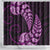 Purple New Zealand Paisley Silver Fern Shower Curtain Aotearoa Maori LT14 - Polynesian Pride