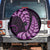 Purple New Zealand Paisley Silver Fern Spare Tire Cover Aotearoa Maori LT14 - Polynesian Pride