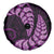 Purple New Zealand Paisley Silver Fern Spare Tire Cover Aotearoa Maori LT14 - Polynesian Pride