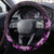 Purple New Zealand Paisley Silver Fern Steering Wheel Cover Aotearoa Maori LT14 - Polynesian Pride