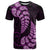 Purple New Zealand Paisley Silver Fern T Shirt Aotearoa Maori LT14 Purple - Polynesian Pride