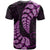 Purple New Zealand Paisley Silver Fern T Shirt Aotearoa Maori LT14 - Polynesian Pride