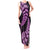 Purple New Zealand Paisley Silver Fern Tank Maxi Dress Aotearoa Maori LT14 Women Purple - Polynesian Pride