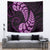 Purple New Zealand Paisley Silver Fern Tapestry Aotearoa Maori LT14 - Polynesian Pride