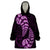 Purple New Zealand Paisley Silver Fern Wearable Blanket Hoodie Aotearoa Maori LT14 One Size Purple - Polynesian Pride