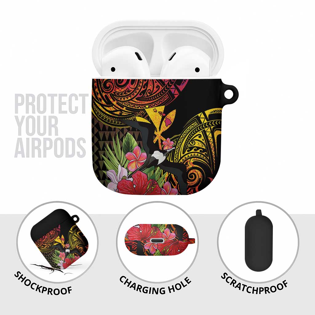 Hawaii Iwa Bird AirPods Case Great Frigatebird Kanaka Tropical Hippie Style LT14 - Polynesian Pride