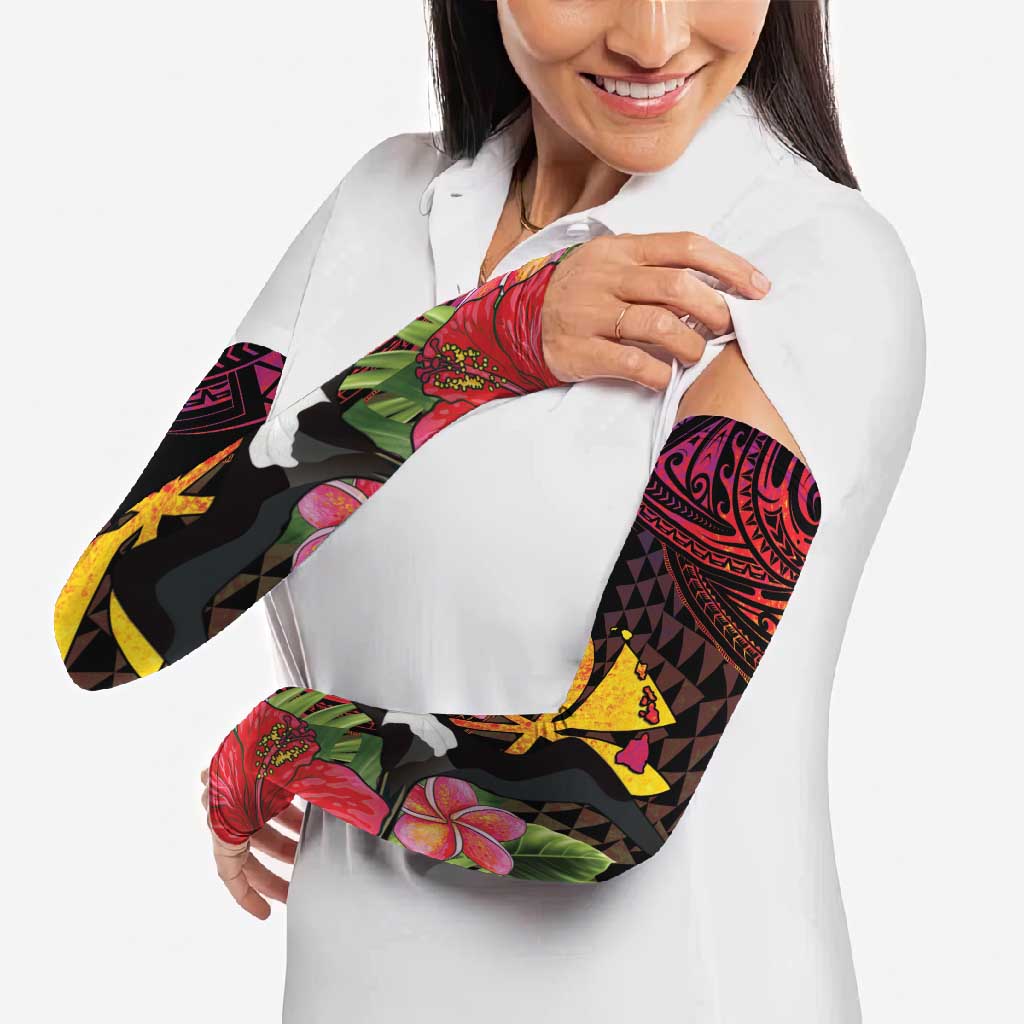 Hawaii Iwa Bird Arm Sleeves Great Frigatebird Kanaka Tropical Hippie Style LT14 - Polynesian Pride