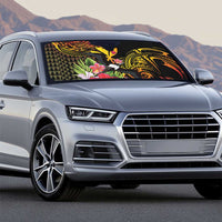 Hawaii Iwa Bird Auto Sun Shade Great Frigatebird Kanaka Tropical Hippie Style - Polynesian Pride