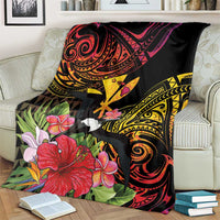 Hawaii Iwa Bird Blanket Great Frigatebird Kanaka Tropical Hippie Style - Polynesian Pride