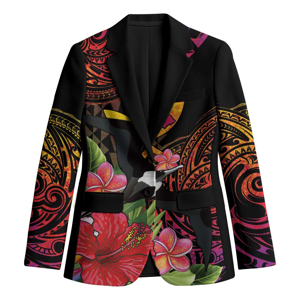 Hawaii Iwa Bird Blazer Great Frigatebird Kanaka Tropical Hippie Style - Polynesian Pride