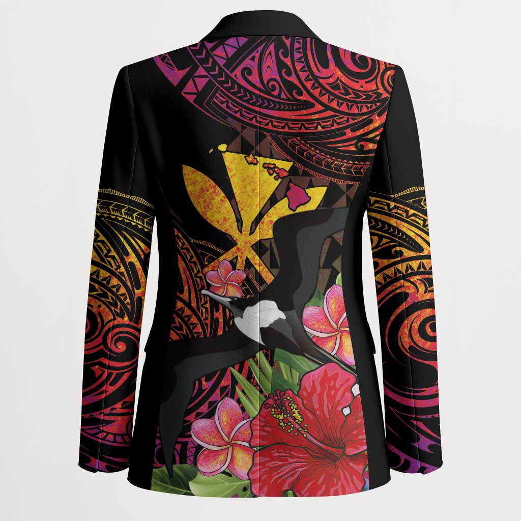 Hawaii Iwa Bird Blazer Great Frigatebird Kanaka Tropical Hippie Style - Polynesian Pride