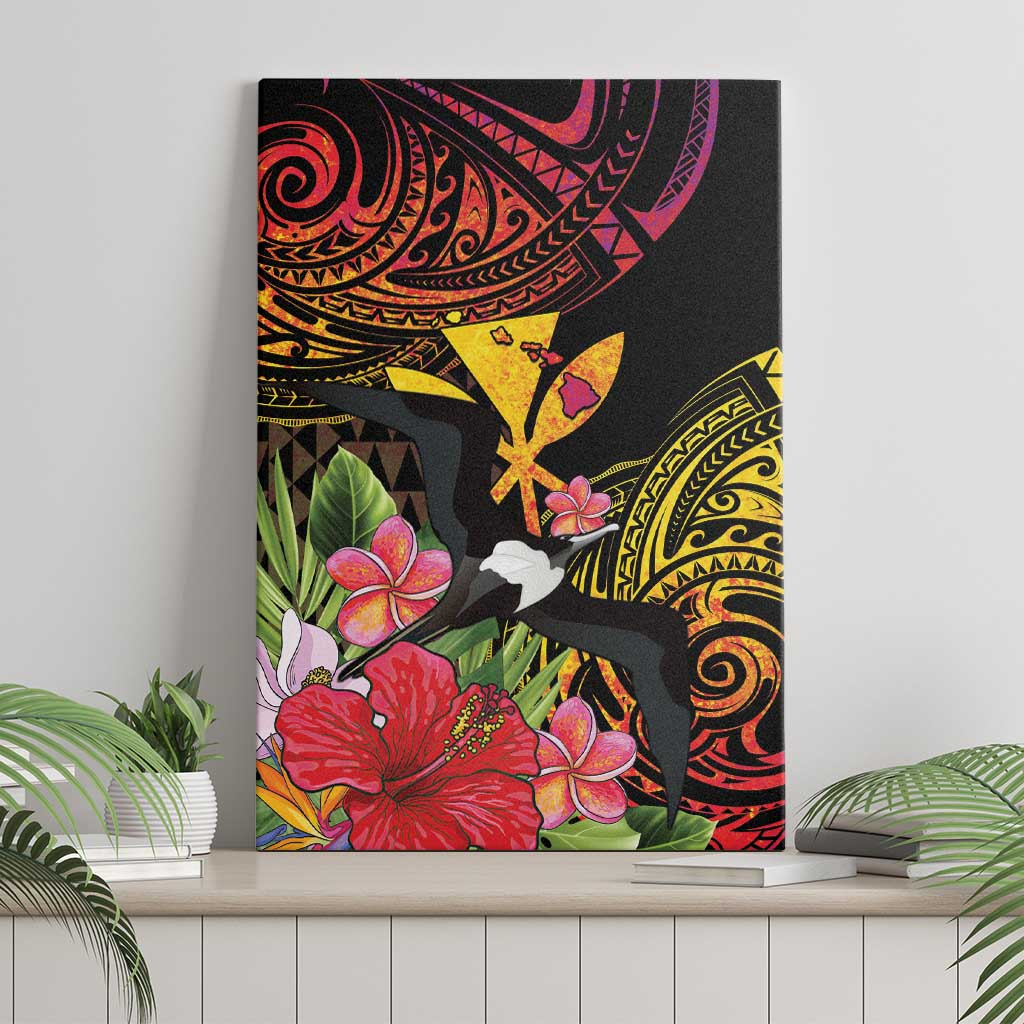 Hawaii Iwa Bird Canvas Wall Art Great Frigatebird Kanaka Tropical Hippie Style LT14 - Polynesian Pride
