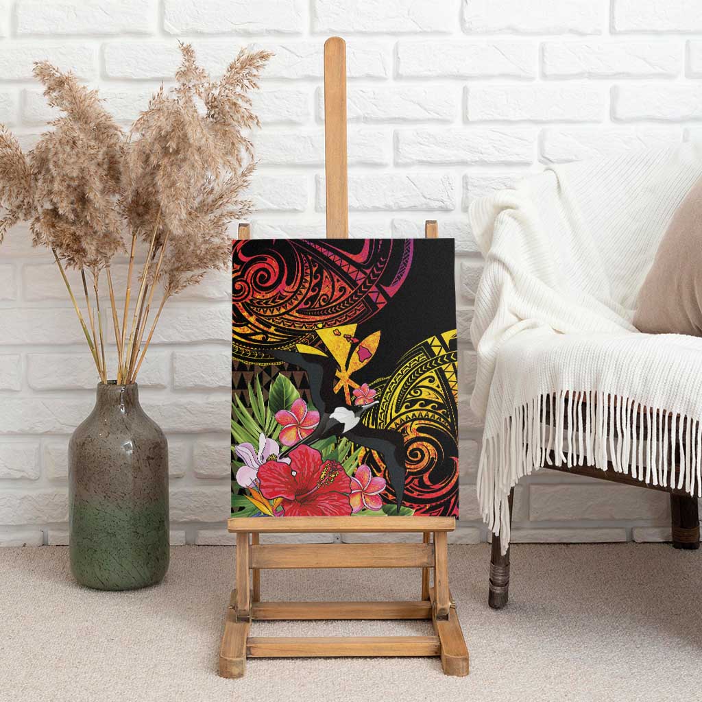 Hawaii Iwa Bird Canvas Wall Art Great Frigatebird Kanaka Tropical Hippie Style LT14 - Polynesian Pride