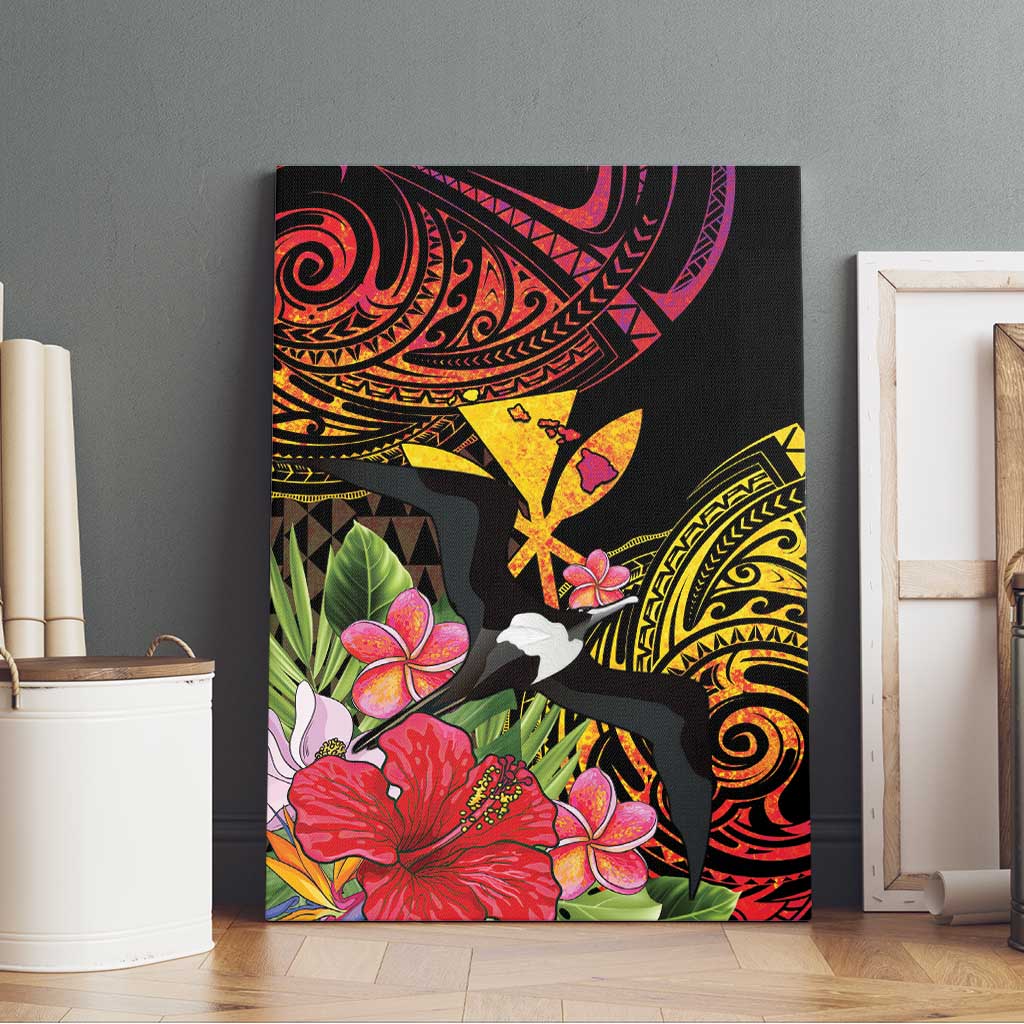 Hawaii Iwa Bird Canvas Wall Art Great Frigatebird Kanaka Tropical Hippie Style LT14 - Polynesian Pride