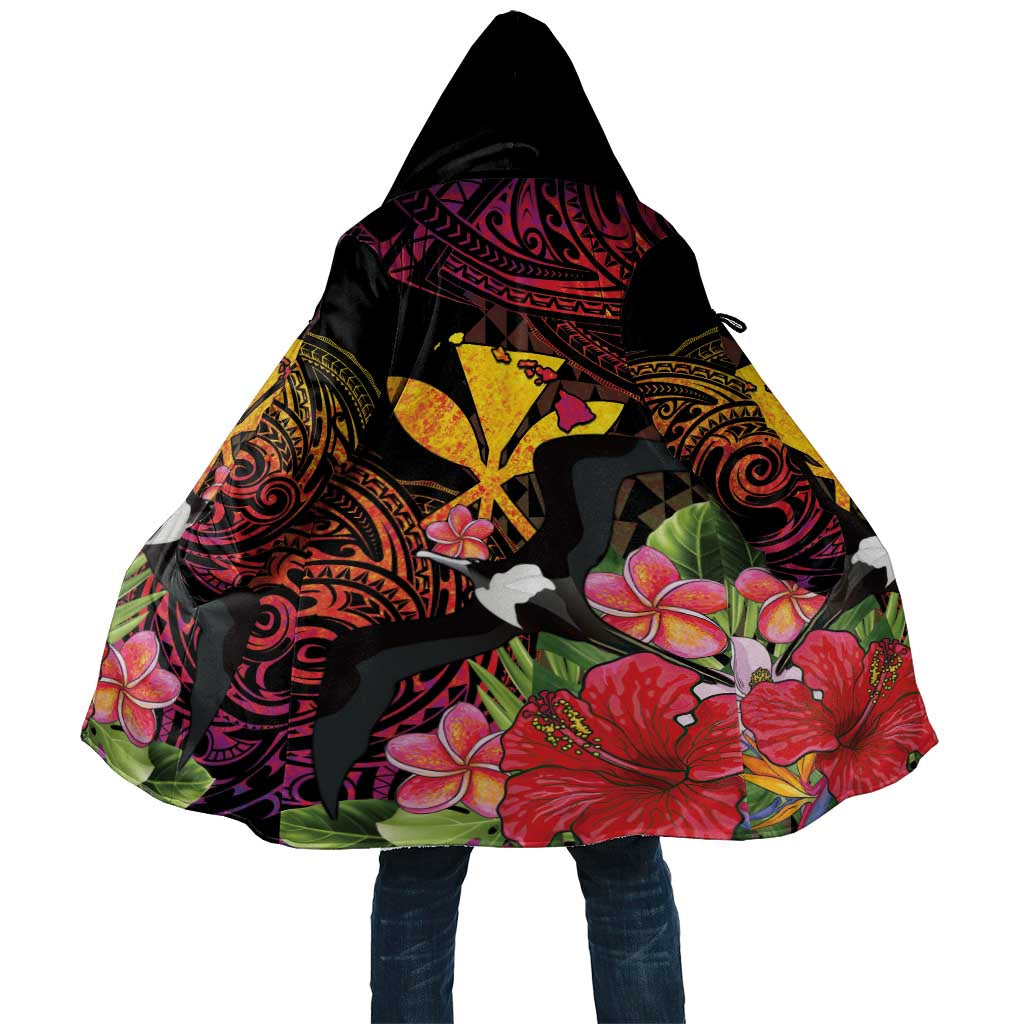Hawaii Iwa Bird Cloak Great Frigatebird Kanaka Tropical Hippie Style LT14 Unisex Black - Polynesian Pride