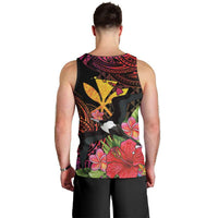 Hawaii Iwa Bird Men Tank Top Great Frigatebird Kanaka Tropical Hippie Style LT14 - Polynesian Pride