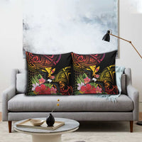 Hawaii Iwa Bird Pillow Cover Great Frigatebird Kanaka Tropical Hippie Style - Polynesian Pride