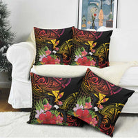 Hawaii Iwa Bird Pillow Cover Great Frigatebird Kanaka Tropical Hippie Style - Polynesian Pride