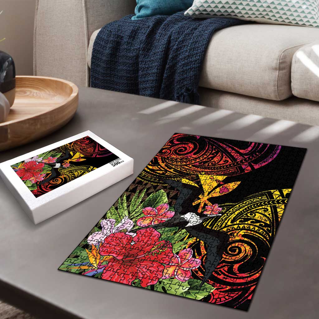 Hawaii Iwa Bird Puzzle Great Frigatebird Kanaka Tropical Hippie Style LT14 - Polynesian Pride