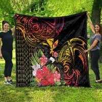 Hawaii Iwa Bird Quilt Great Frigatebird Kanaka Tropical Hippie Style - Polynesian Pride