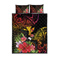 Hawaii Iwa Bird Quilt Bed Set Great Frigatebird Kanaka Tropical Hippie Style - Polynesian Pride
