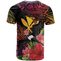 Hawaii Iwa Bird T Shirt Great Frigatebird Kanaka Tropical Hippie Style - Polynesian Pride