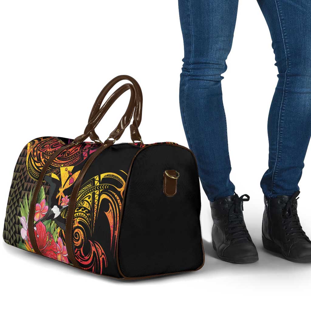 Hawaii Iwa Bird Travel Bag Great Frigatebird Kanaka Tropical Hippie Style - Polynesian Pride