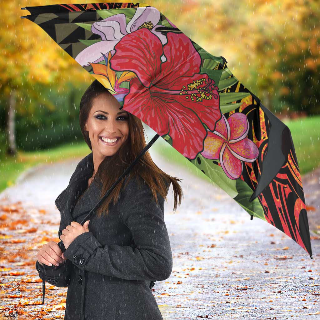 Hawaii Iwa Bird Umbrella Great Frigatebird Kanaka Tropical Hippie Style - Polynesian Pride