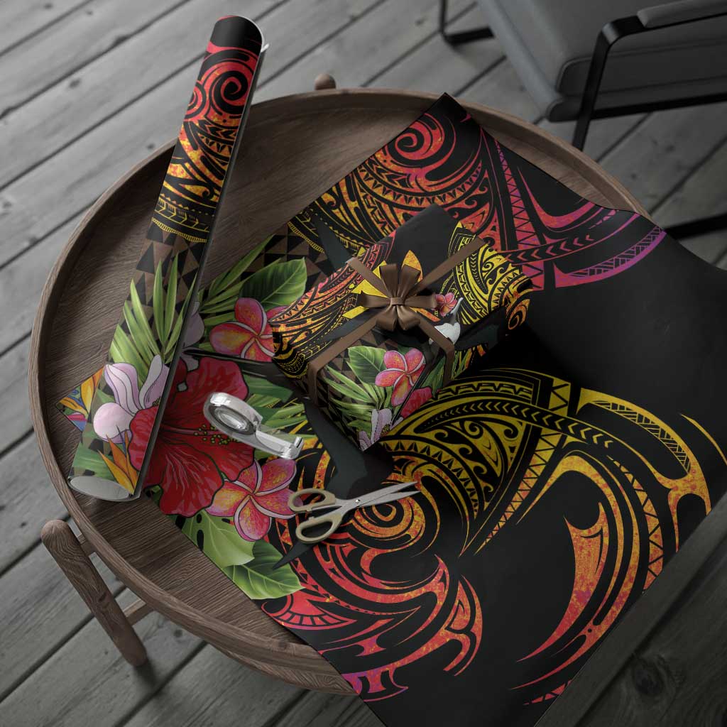 Hawaii Iwa Bird Wrapping Paper Great Frigatebird Kanaka Tropical Hippie Style LT14 - Polynesian Pride